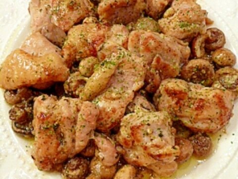 塩麹でイタリアン！鶏肉のガーリックオイル焼き